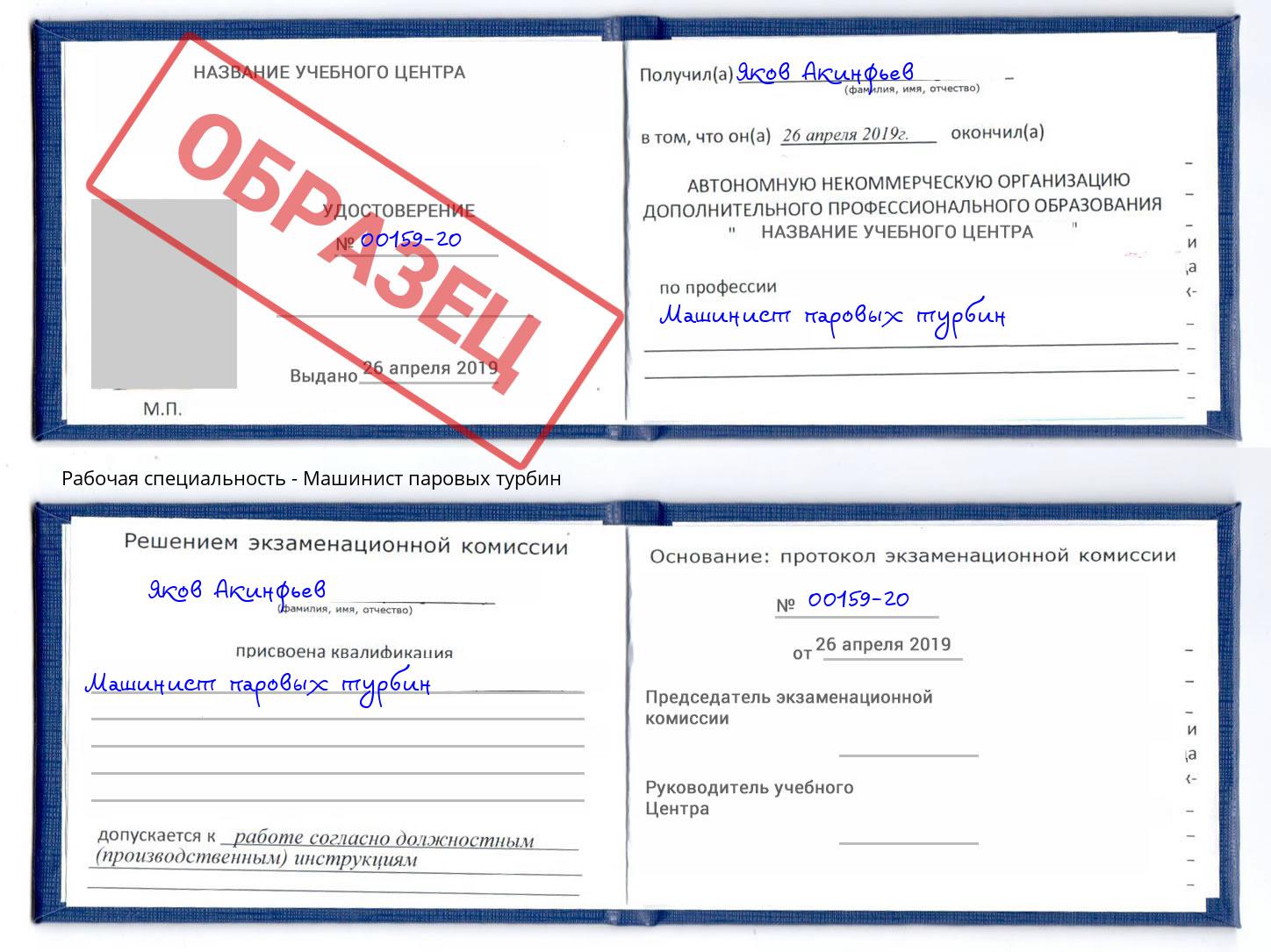 Машинист паровых турбин Кызыл